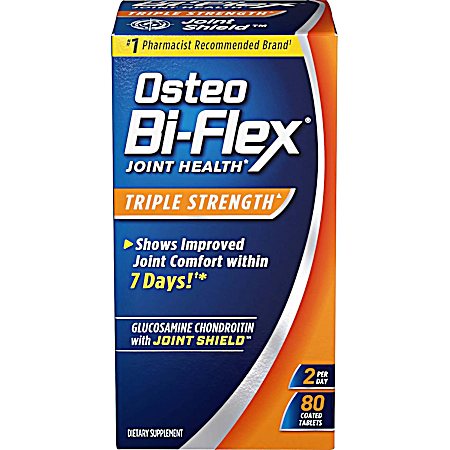 Triple Strength Glucosamine Chondroitin Dietary Supplement - 80 ct