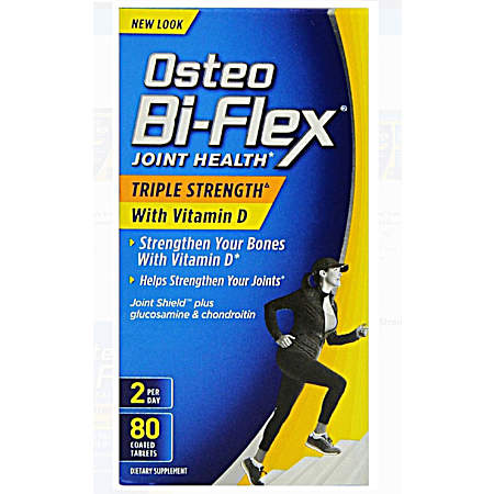 Triple Strength Glucosamine Chondroitin w/ Vitamin D Dietary Supplement - 80 ct