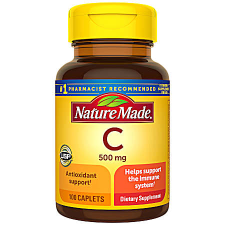 500 mg Vitamin C Caplets - 100 Ct