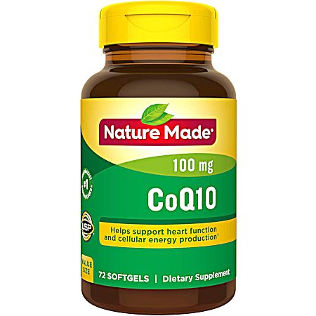 100 mg CoQ10 Softgels - 72 Ct