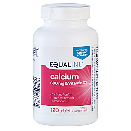 600+D3 Calcium Supplement - 120 ct