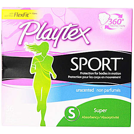 SPORT Unscented Super Tampons - 36 ct