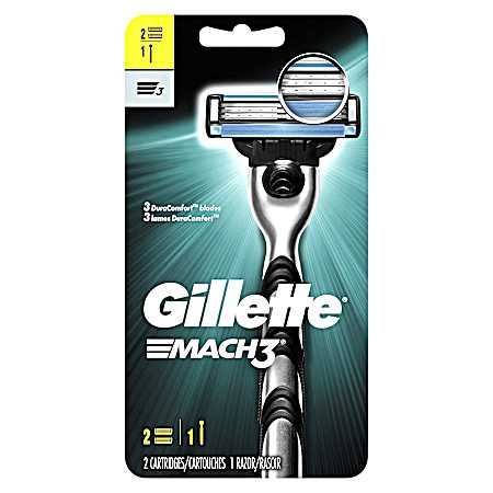 Mach3 Refillable Razor w/ 2 Cartridges
