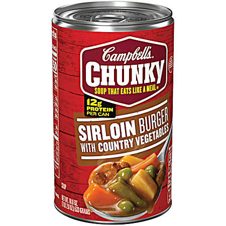 18.8 oz Sirloin Burger w/ Country Vegetables Ready-to-Eat Soup