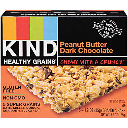 Peanut Butter Dark Chocolate Granola Bars - 5 pk