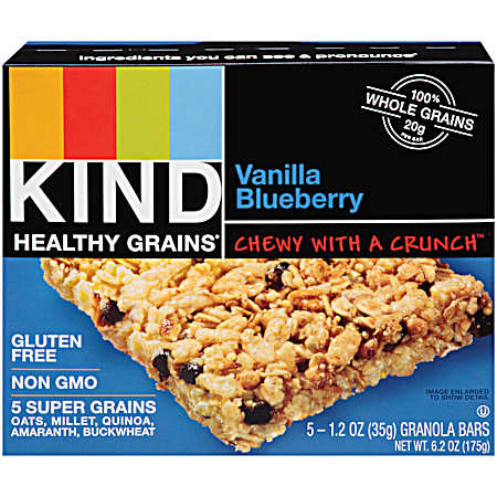 Vanilla Blueberry Granola Bars - 5 pk