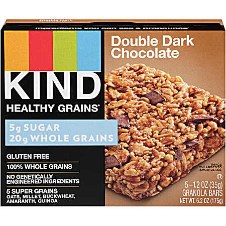Double Dark Chocolate Granola Bars - 5 pk
