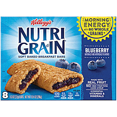 Nutri-Grain Blueberry Cereal Bars - 8 pk