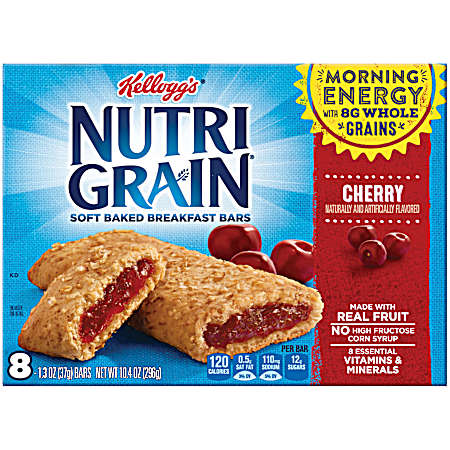 Nutri-Grain Cherry Cereal Bars - 8 pk