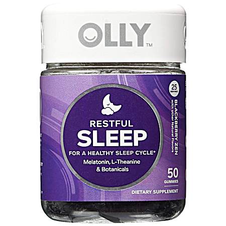 Restful Sleep Blackberry Gummies - 50 ct