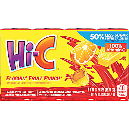 Flashin Fruit Punch Cartons - 8 pk