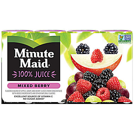 48 oz Mixed Berry Juice Boxes - 8 Pk