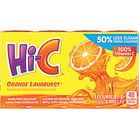 Orange Lavaburst Cartons - 8 pk