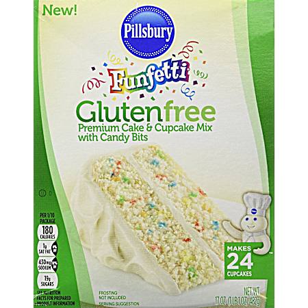 Funfetti 17 oz Gluten Free Premium Cake & Cupcake Mix /w Candy Bits