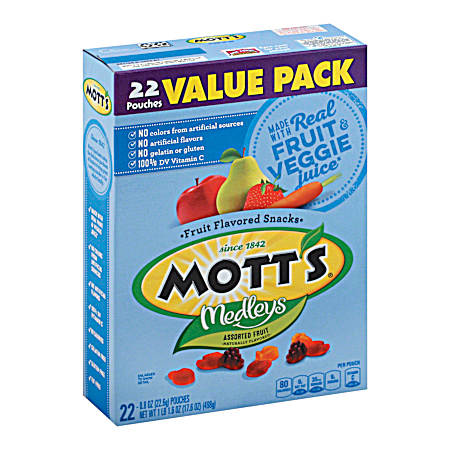Medleys 17.6 oz Assorted Fruit Flavored Snacks