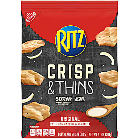 7.1 oz Original w/ Creamy Onion & Sea Salt Crisp & Thin Chips