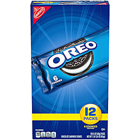 Oreo Chocolate Sandwich Cookies Pack - 12 Pk