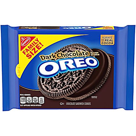 20 oz Family Size Oreo Dark Chocolate Creme Chocolate Sandwich Cookies