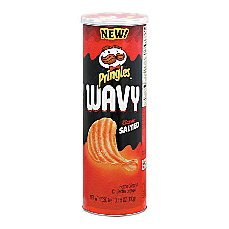 4.06 oz Classic Salted Wavy Potato Crisps Chips