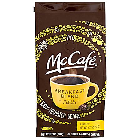 12 oz Breakfast Blend Light Roast Ground Coffee