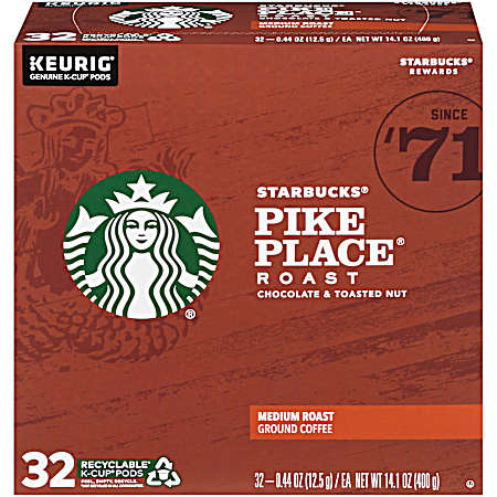 Pike Places Medium Roast Single Serve K-Cups - 32 Ct