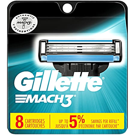 Mach 3 Men's Razor Blade Refills - 8 Ct
