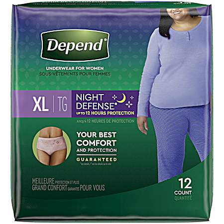 12 ct XL Women's Night Defense