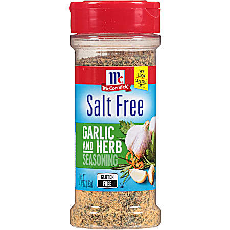 4.37 oz Salt-Free Garlic & Herb Seasoning