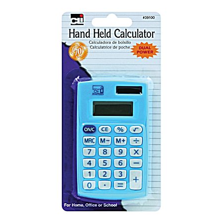 Primary Calculator Single 8 Digit Display