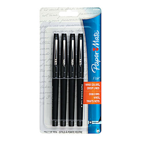 Paper Mate Flair Felt Tip Pens, Med Point, Candy Pop - 4.0 Ea