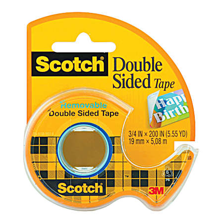 Double Sided Tape 3/4 in x 200 in