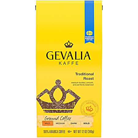 12 oz Traditional Roast Mild Roast Ground Coffee