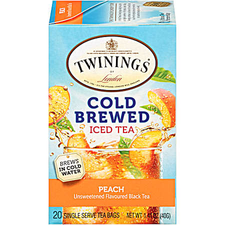 Cold Brewed Peach Ice Tea - 20 ct