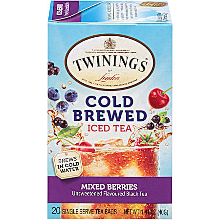 Cold Brewed Mixed Berries Ice Tea - 20 ct