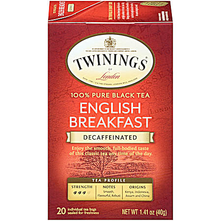 English Breakfast Decaf Tea - 20 ct
