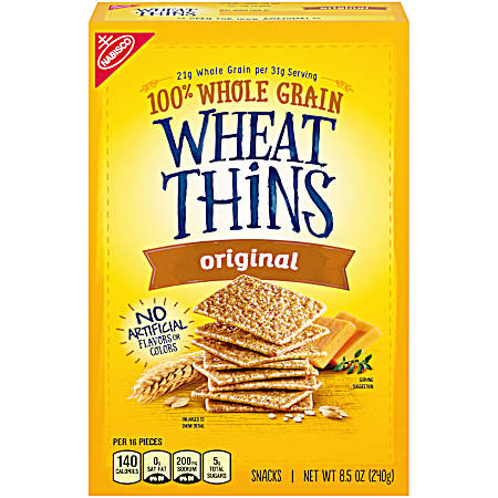 Wheat Thins Original Snack Crackers