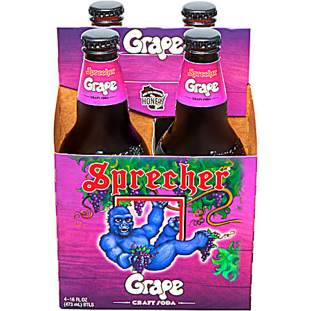 16 oz Grape Soda - 4 pk