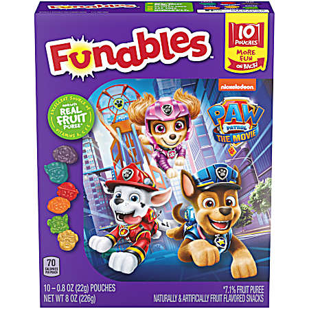 8 oz Paw Patrol Fruit Snacks - 10 pk