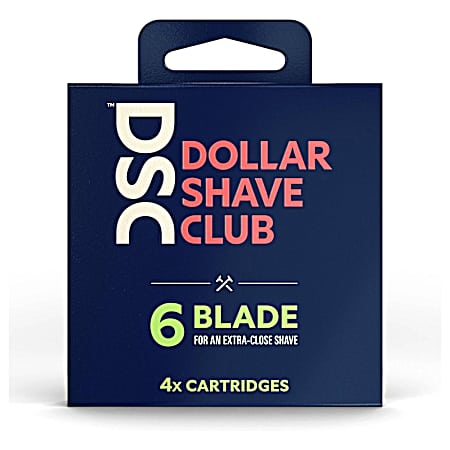 6 Blade Razor Refill - 4 Ct
