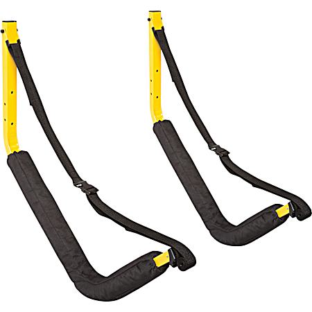 Big EZ Yellow Wall Mount Kayak/Canoe Storage Rack