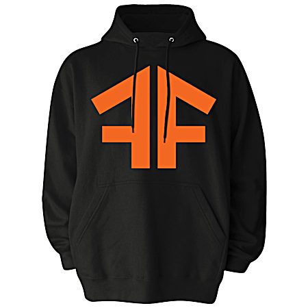 Men's Black Fleet Farm Big Logo Pullover Hoodie
