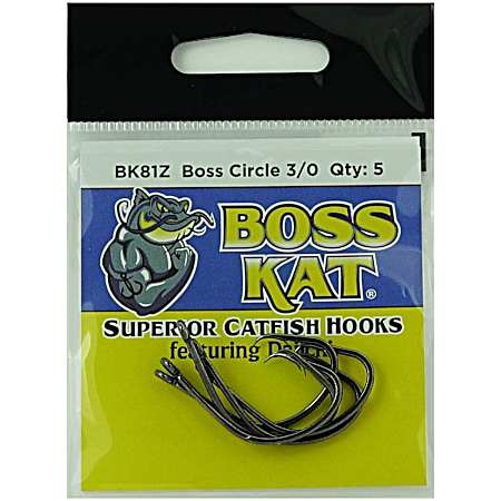 Double Action Circle Black Nickel Hooks
