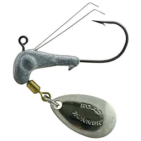 Unpainted Barbed Weedless Roadrunner Jighead