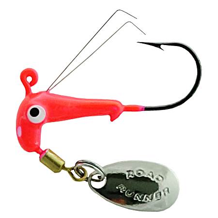 Pink Barbed Weedless Roadrunner Jighead