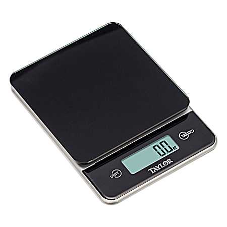 Black Glass Kitchen Scale
