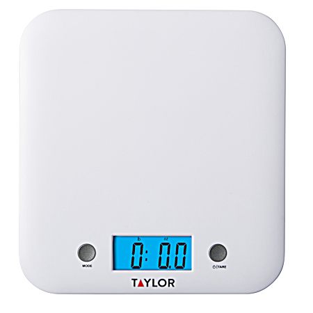 White Ultra Thin Digital Kitchen Scale