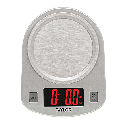 Stainless Steel Digital Kitchen Scale w/ Red LEDs