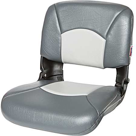 All Weather High-Back Boat Seat - Grey/Charcoal
