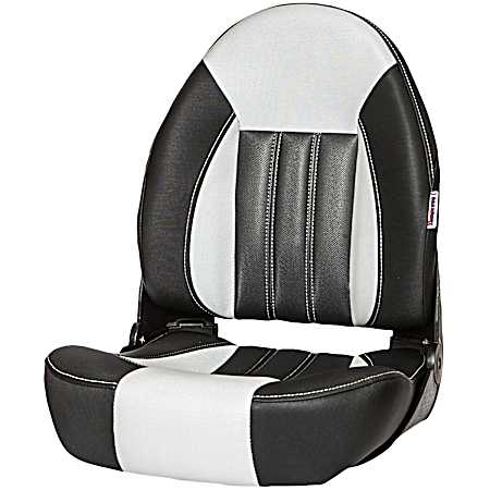 ProBax Black/Gray Ergonomic Boat Seat