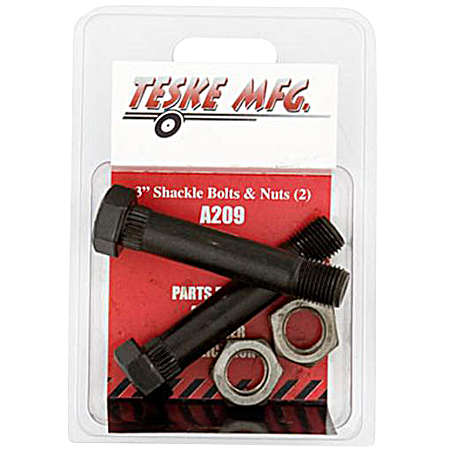 3 in Shackle Bolts with Nuts